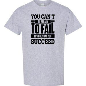 Mens Short Sleeve T-shirt - You Cant Be Afraid